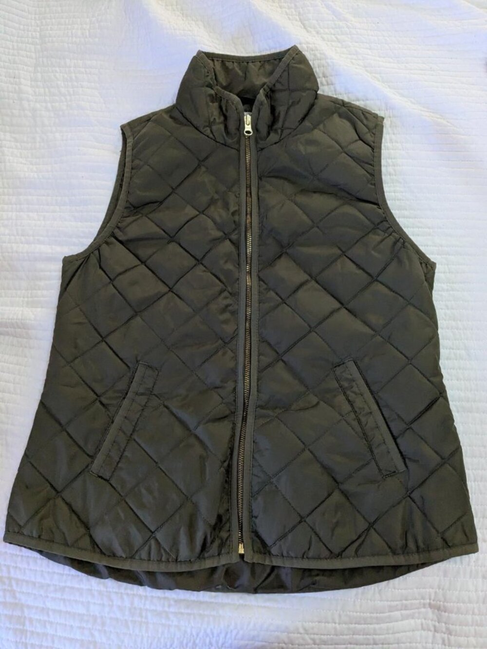 Old Navy Outdoor Inspired Casual Streetwear Salamander Green Puffer Vest Med.